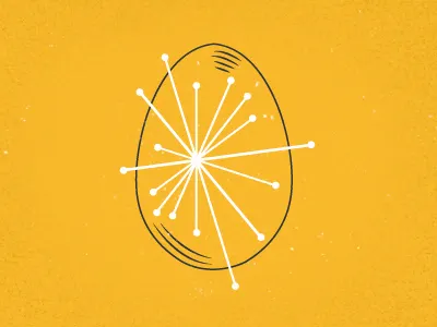 Egg 2 bold connected egg lines texture