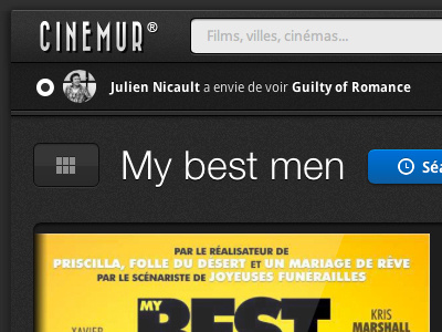 Cinémur V2 - Soon interface movie showtimes social