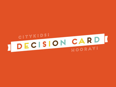 CityKids! Decision Card card decision kids