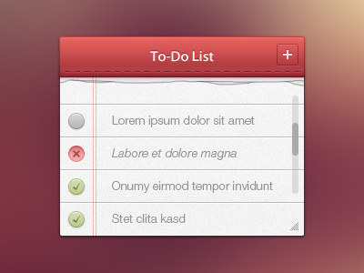 Notepad add app cross design detail note notepad paper task tick torn ui ux web