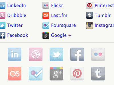 Responsive Social List css css3 columns icons list responsive social sprites
