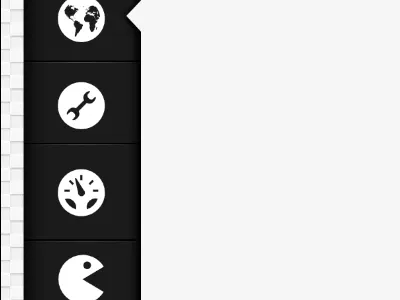 Static.ly - Primary Navigation Menu icons navigation pictos