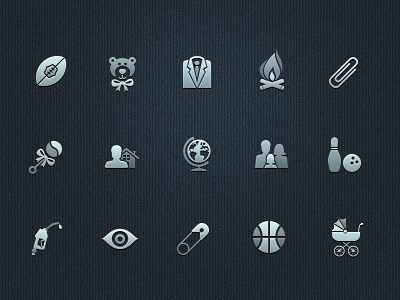 Uicons Sample glyph iconograpy icons scribble set