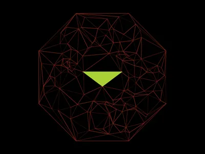 Dribble #31 delaunay algorithm laser lazers lighting