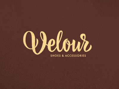 Velour brush pen calligraphy lettering logo script typography