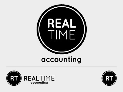 Company Branding accountant branding circle high contrast logo re brand