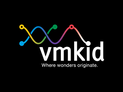 VMKID Logo china circuit dna icon identity logo rainbow vi vmkid