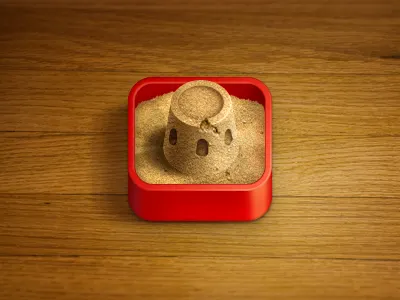 Sandbox 2 icon illustration photoshop sand sandpit