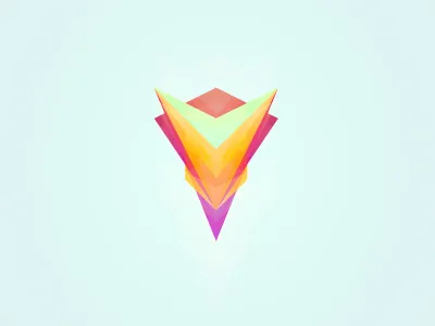 Abstract Mark. abstract brand bright color colorful colors fun icon identity logo shape shapes vector