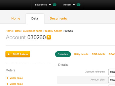 Energy web app