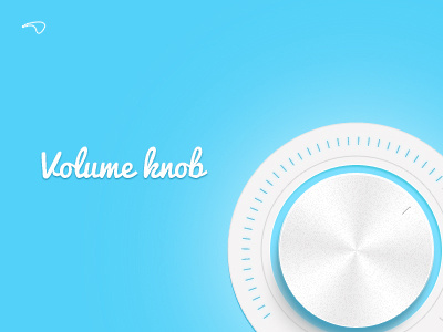 Big Volume Knob - Freebie free freebie psd radial dial volume knob