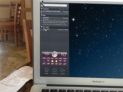 Notification Center Exploration center notification osx search siri ui widget