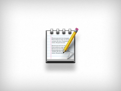 User Notes Icon accordance icon illustration notepad notes pencil photoshop vector