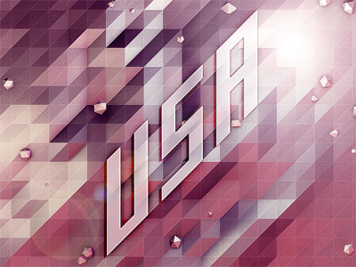 Olympic Pride 2012 olympics 3d c4d cinema 4d low poly model olympics render states united united states usa