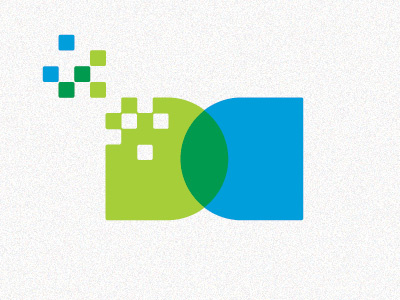 DC blue c d data green pixels