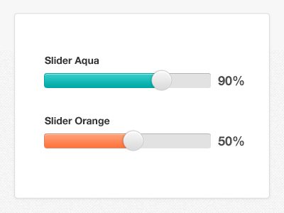 Slider gauge percentage slider ui user interface