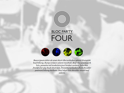 Bloc Party. Four bacon bloc party circle four teaser