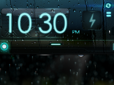 Electronic storm app mobile pixel ui weather widget