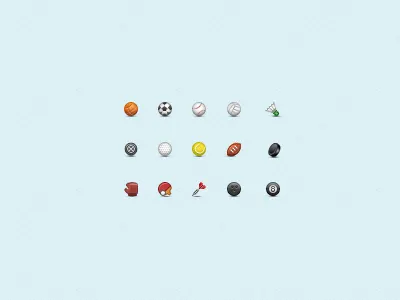 Sportset 2 14x14 icons set sport