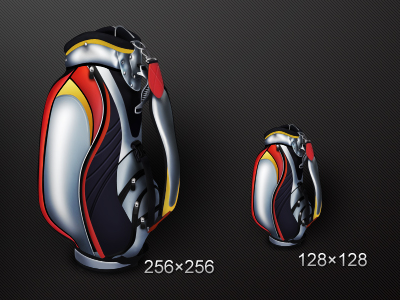 Old works-Golf bag bag golf icon