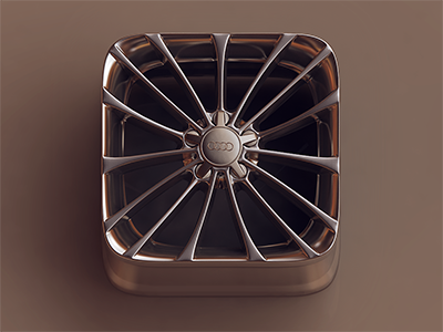 Chrome Wheel iOS icon 3d chrome icon ios wheel