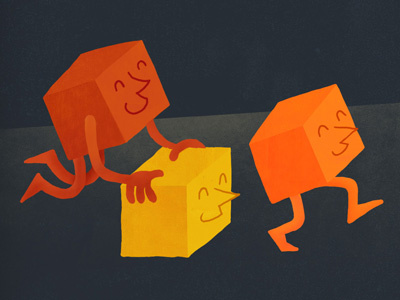 Happy Cubes illustration