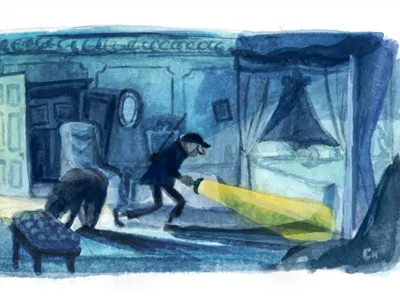 Jasper & Horace illustration sketch watercolor