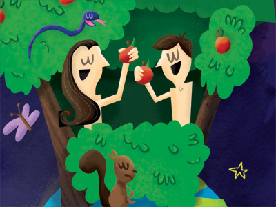 Adam and Eve illustration