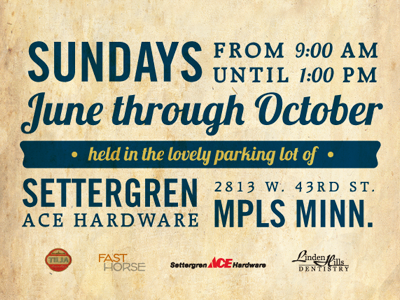 Linden Hills Farmers Market Poster Text branding farm minneapolis poster typography