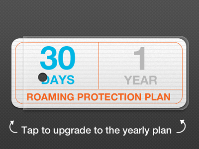 Plan Indicator - 30 days iphone mobile plan ui