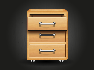 Vector Drawer handle illustrator options vector