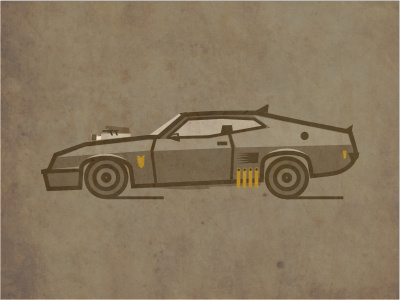 Rockatansky Interceptor car film illustration mad max movie