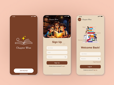 Sign up 3d bookapp chapterwise dailyui dailyuichallenge design readingap signup uidesign