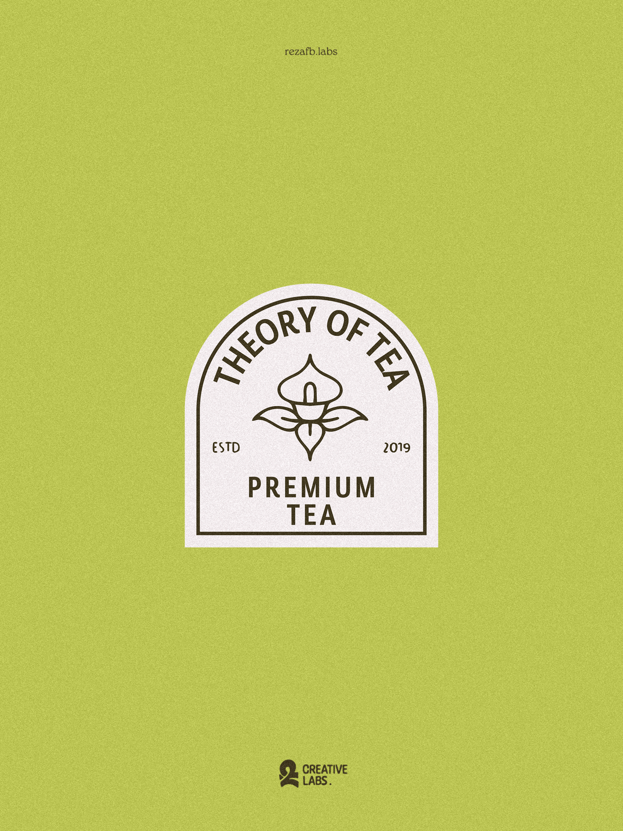 Tea Brand Badge Logo badge branding cafe coffee coffee logo design drinks logo flower illustration logo minimalist nature logo restaurant tea tea log