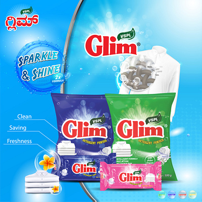 Social Media Poster brand detergent glim poster social media