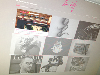 Personal Site. design portfolio web website