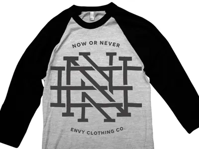 ENVY - Rejected Sketch apparel envy lettering monogram raglan type typography