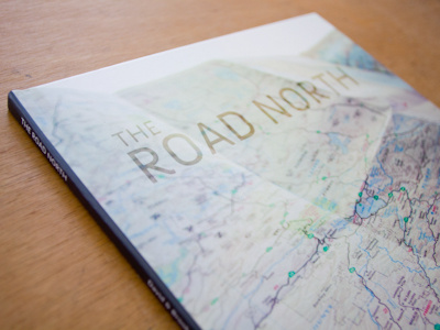 The Road North book design map photography road trip