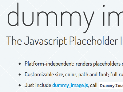 Dummy Image javascript
