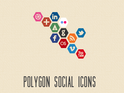 Polygonal Social Icon icons polygon polygonal social social icons