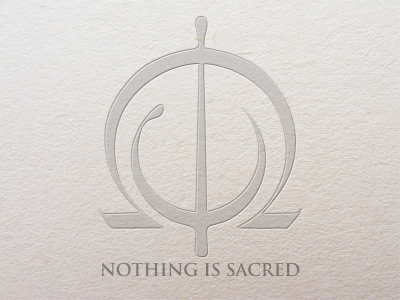 Nothing is Sacred logo mystery serious symbol