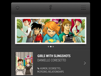 Inkd Store comic comics inkd interface ios iphone store ui ux