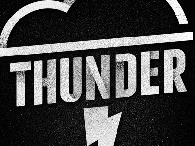 thunder cloud design logo texture thunder type weather