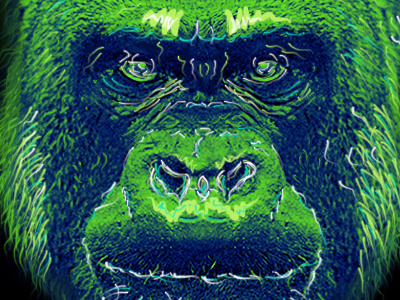 Thick Kong photoshop