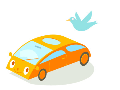 Orange Car cartoon celebrating character gitune happiness istockphoto mascot oxley simonox smile staring upload