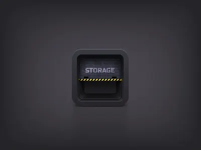Storage icon (Tribute to Kamil Khadeyev) ai icon ios vector