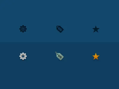 Icons bill cog design dollar featured icon icons iconsweets price star ui web web design webdesign