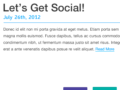 Blog Post for Social.me blog date line post typography