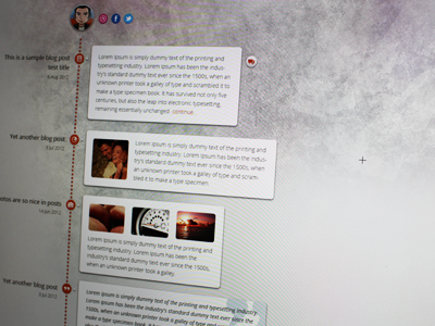 Timelined Blog blog concept theme timeline