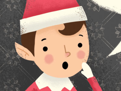 Holy Crap Elf christmas cute elf holiday illustration